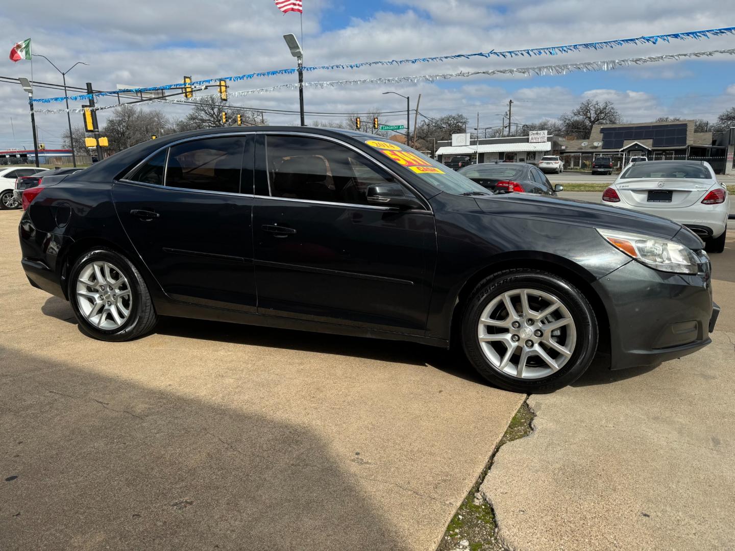 2014 BLACK /Black CHEVROLET MALIBU 1LT LT 4dr Sedan w/1LT (1G11C5SL9EF) with an 2.5L I4 engine, Automatic 6-Speed transmission, located at 5900 E. Lancaster Ave., Fort Worth, TX, 76112, (817) 457-5456, 0.000000, 0.000000 - This is a 2014 Chevrolet Malibu LT 4dr Sedan w/1LT that is in excellent condition. There are no dents or scratches. The interior is clean with no rips or tears or stains. All power windows, door locks and seats. Ice cold AC for those hot Texas summer days. It is equipped with a CD player, AM/FM radi - Photo#2